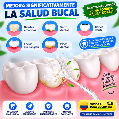 Irrigador Dental Eléctrico — Limpieza Profunda entre Dientes y Encías