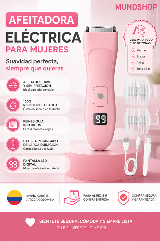 Depiladora Íntima Femenina – Suave, Silenciosa y Sin Irritación