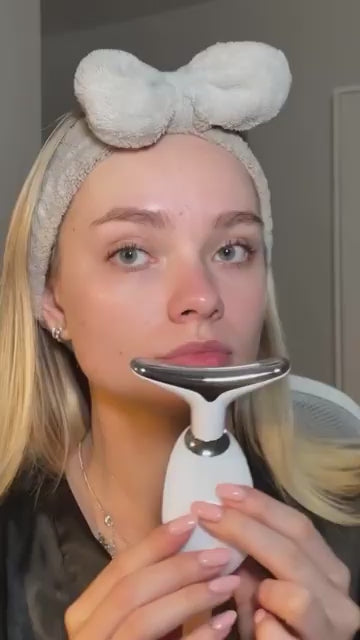 Masajeador Facial Multifunción — Antienvejecimiento con Luz LED y Calor